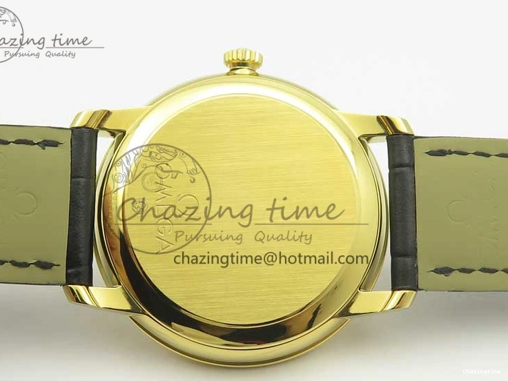 0419 De Ville YG MKF 1:1 Best Edition Silver Dial Diamonds Markers on Black Leather Strap MIYOTA 9015 V Flexible 8046